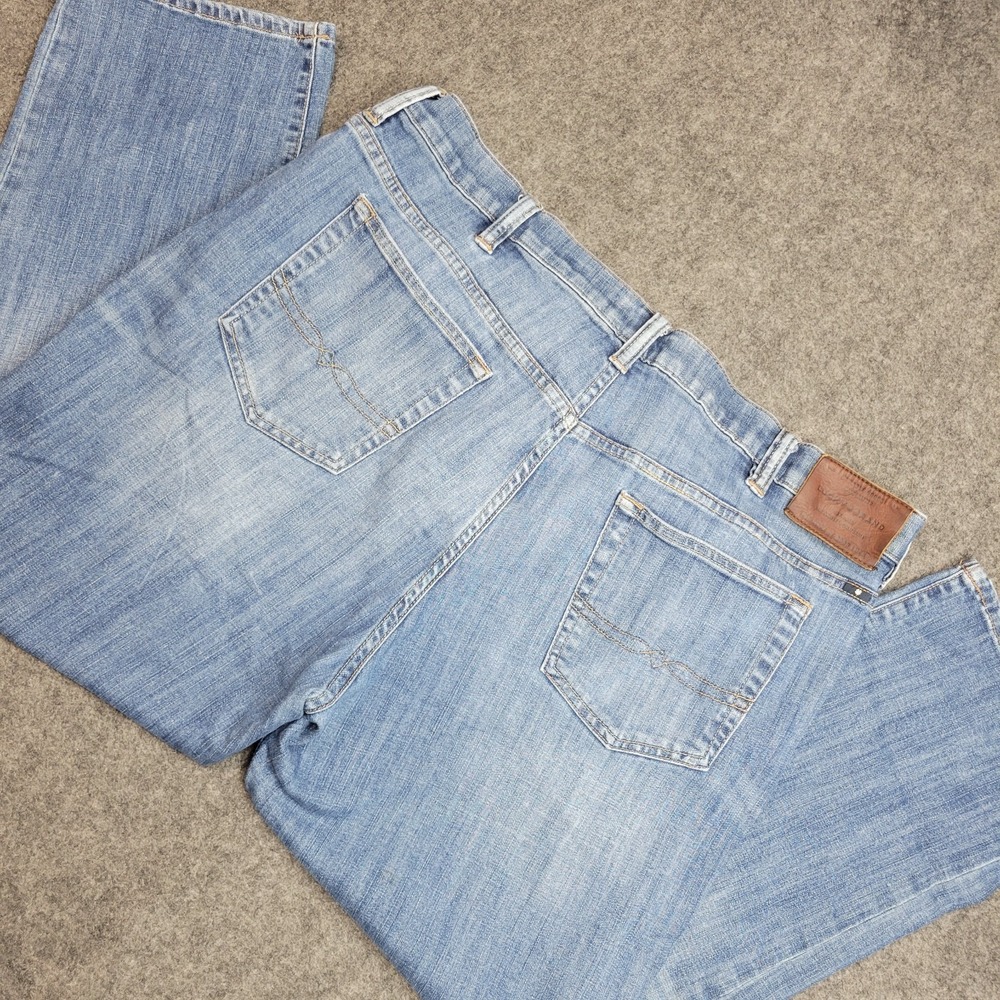 Lucky Brand Jeans Mens 44X30 Blue Faded‎ Athletic Fit Taper Casual Everyday